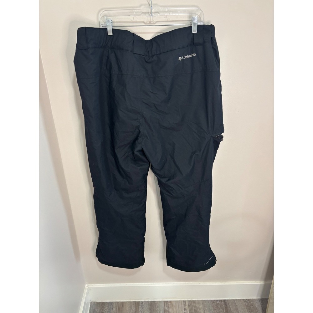 Columbia Mens Omni-Heat Snow Pants Black Insulated Ski Snowboard XXL Regular - Picture 3 of 12